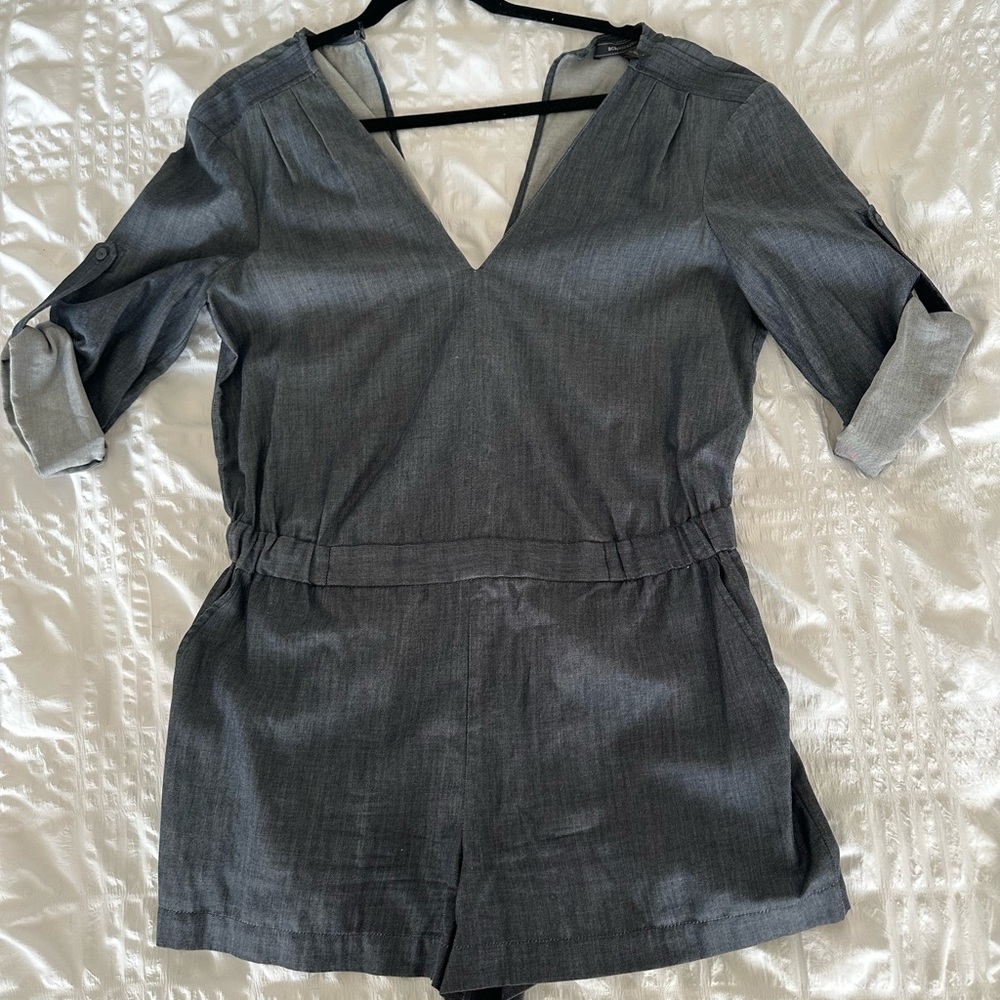 BCBGMaxAzria Gray Romper
